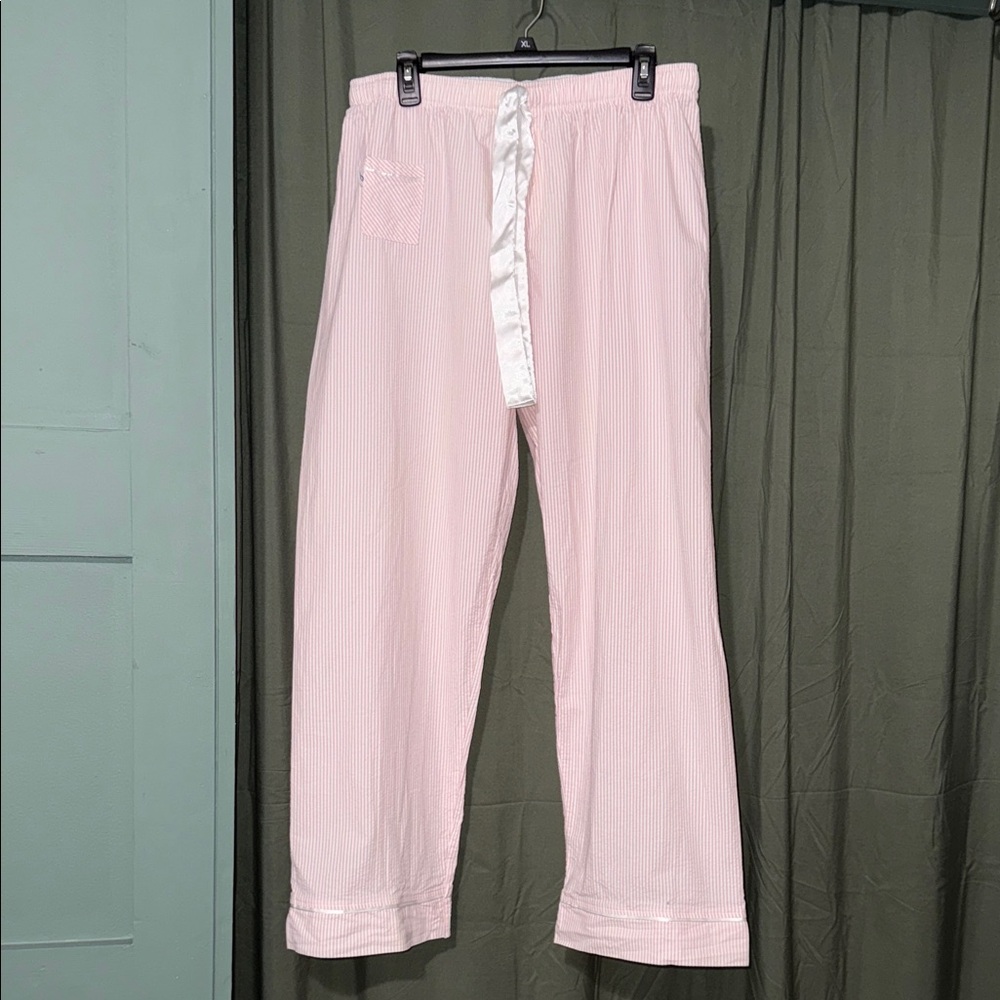 Pink Striped Pajama Pants